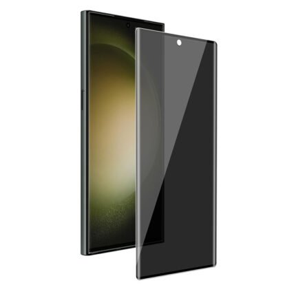 Privacy Anti-Glare Full Screen Tempered Glass Screen Protector for Samsung Galaxy S23 Ultra Black