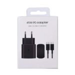 EP-TA845 45W Type-C Charger with 1M 5A Type-C to Type-C Cable & Package for Samsung Ori EU Plug Black - Image 2