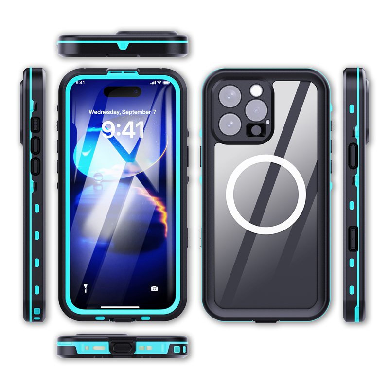 82020240826180918.jpg Redpepper IP68 Waterproof Shockproof Case for iPhone 16 Pro Max Blue - Image 1