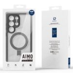 DUX DUCIS Aimo Mag Series Magnetic Matte Anti-drop TPU + PC Case with Ring Holder for Samsung Galaxy S24 Ultra Black - Image 2