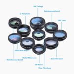 APEXEL APL-DG10 10 in 1 Phone Camera Lens Kit Fisheye Wide Angle Macro Telescope Lens - Image 2