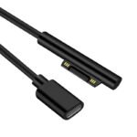 15CM Type-C to Surface PD Magnetic Power Cable for Microsoft Surface Pro Black