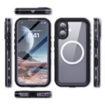 Redpepper IP68 Waterproof Shockproof Case for iPhone 16 Black
