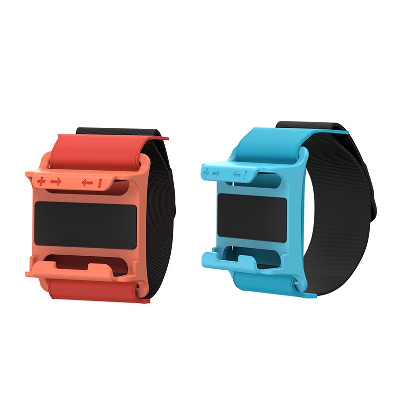 83820250415135035.jpg 2PCS DOBE TNS-3180 Left and Right Adjustable Hand Straps for Nintendo Switch 2 Joy-Con Red + Blue - Image 1