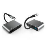 HC-11 5 in 1 Type-C to HDMI+VGA+USB3.0+PD+3.5mm Audio Adapter
