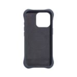 Full Pure Color MagSafe Liquid Silicone Ripple Case with Customize Side Keys Hole for iPhone 16 Black - Image 2