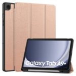 Triple Folding with TPU Pen Slot Case for Samsung Galaxy Tab A9+ X210/X215/X216 Rose Gold