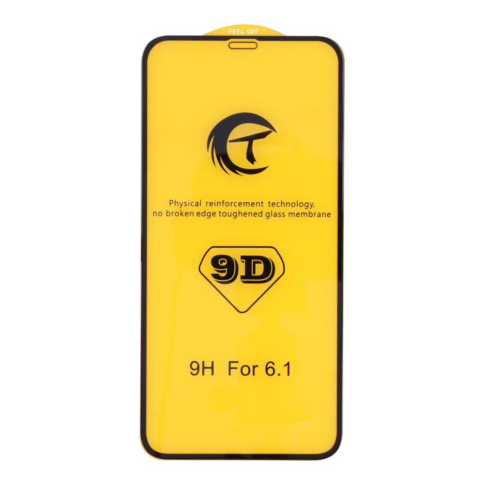 87620210607160037.jpg 10Pcs 9D Full Screen Tempered Glass Screen Protector for iPhone XR/11 Black - Image 1