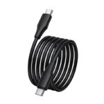 HOCO X124 1M 3A 60W Type-C to Type-C Bien Silicone Charging Data Cable Black