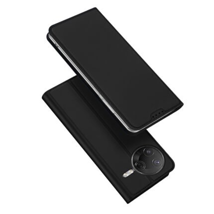 DUX DUCIS Skin Pro Series Magnetic Horizontal Flip Leather TPU + PU Case for Xiaomi Poco F7 Pro Black