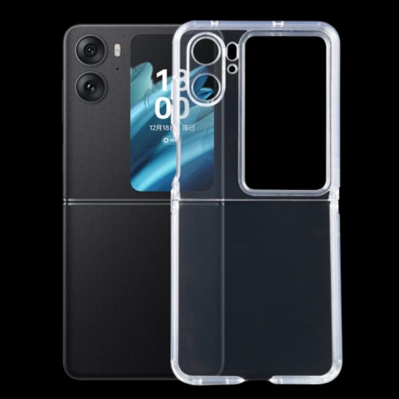 90420250605180134.jpg PC Clear Phone Case for Oppo Find N2 Flip CPH2437 Transparent - Image 1