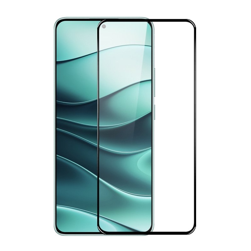 92120241206104856.jpg Silk Screen Full Screen Tempered Glass Screen Protector for Xiaomi Redmi Note 14/Note 14 5G Black - Image 1