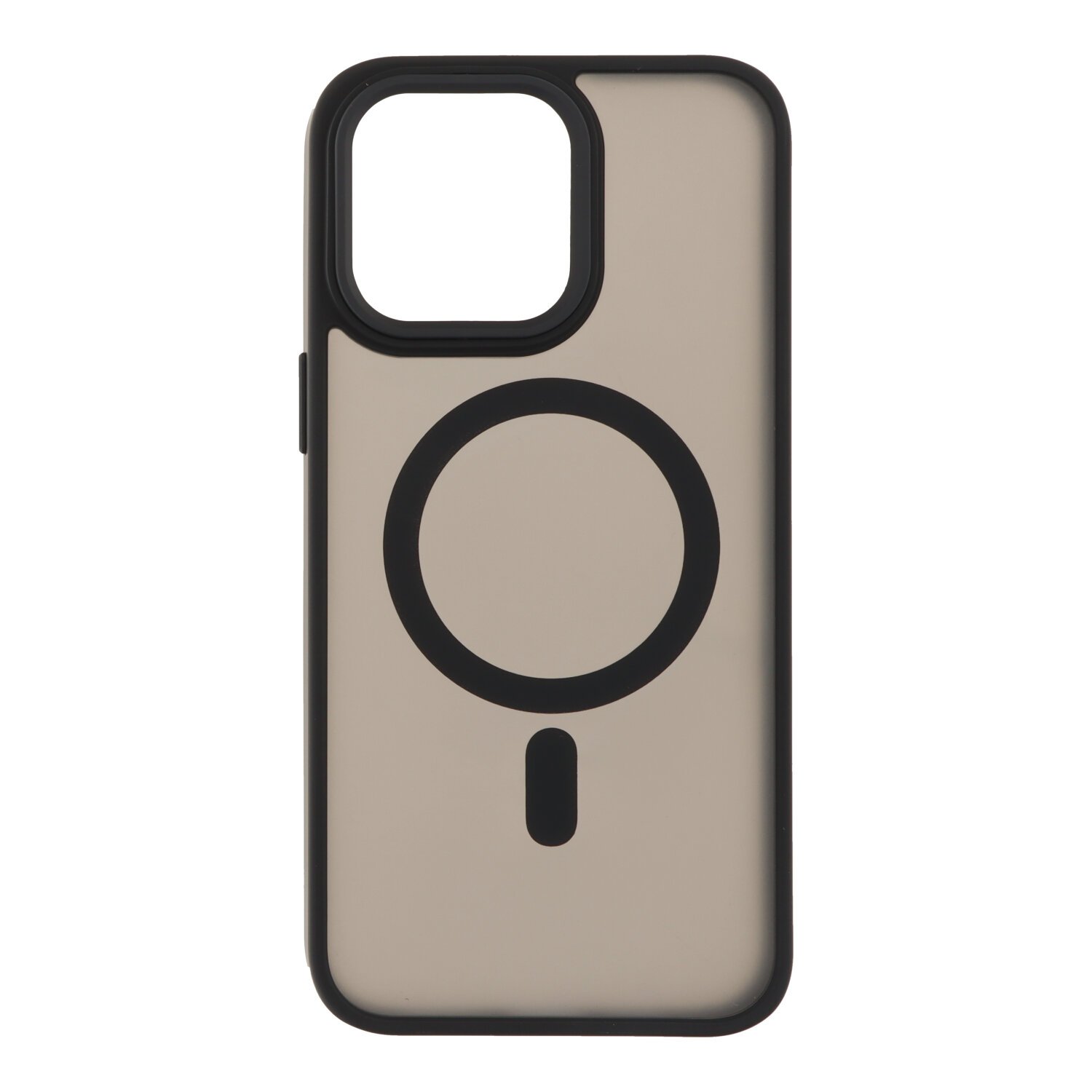93120241029095217.jpg Magnetic Skin Feel Frosted Translucent Case for iPhone 16 Black - Image 1