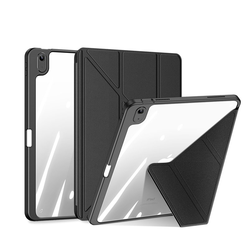 94020240423115113.jpg DUX DUCIS Magi Series Detachable Case with Pencil Holder for iPad 2022/10th Transparent Black - Image 1