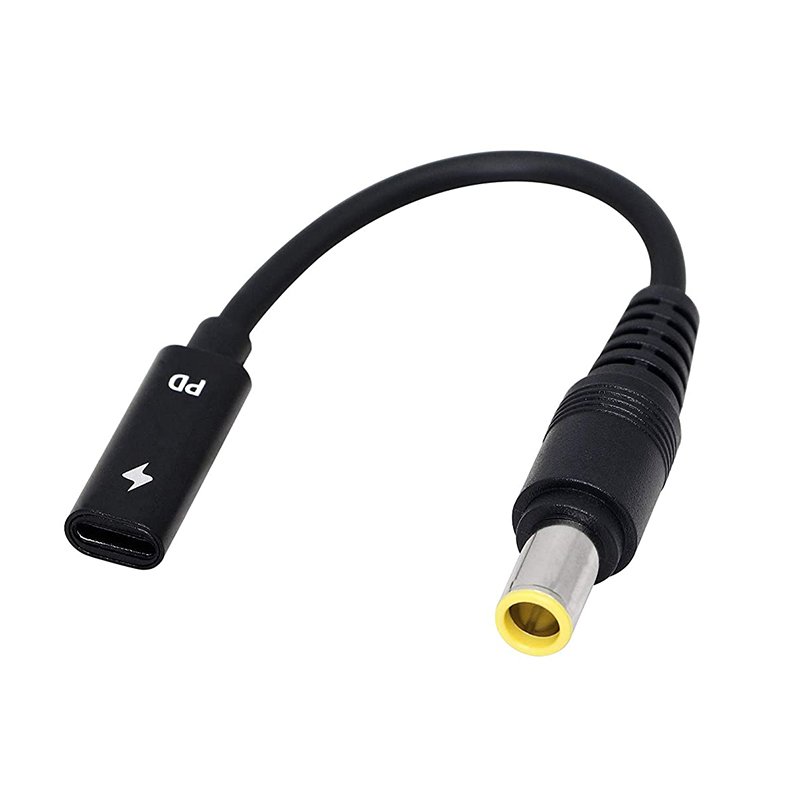 94120220607152858.jpg 15cm Type-C(Female) to 7.9*5.5mm(Male) Adapter Cable for Laptop Charger - Image 1