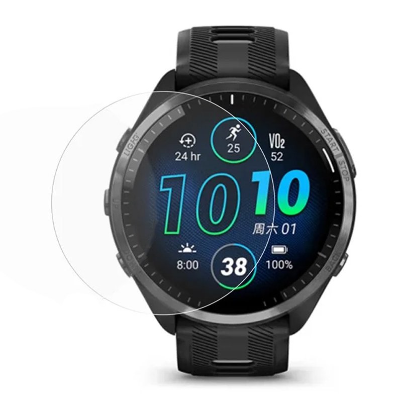 94120240312155526.jpg Tempered Glass Screen Protector for Garmin Forerunner 965 Transparent - Image 1