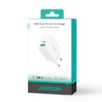 JOYROOM JR-TCF21 20W Type-C+USB Double Port Charger EU Plug White CE/FCC/RoHS Certified - Image 2