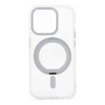 360?Rotate Ring Stand Magnetic Cover Case for iPhone 15 Pro Transparent