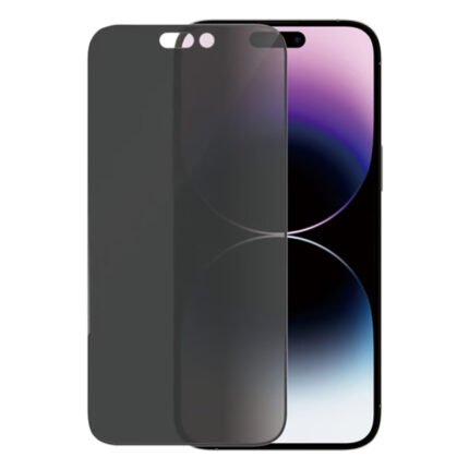 Privacy Anti-Glare Full Screen Tempered Glass Screen Protector for iPhone 14 Pro Max Black