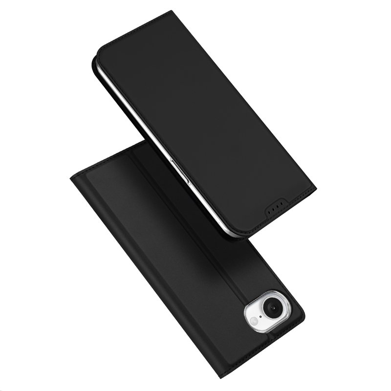 96120250307180927.jpg DUX DUCIS Skin Pro Series Magnetic Horizontal Flip Leather TPU + PU Case for iPhone 16e Black - Image 1