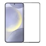 Silk Screen Full Screen Tempered Glass Screen Protector for Samsung Galaxy S25+ Black