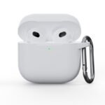 Anti-drop Dust-proof Silicone Conjoined Protective Case for Airpods 4 White