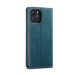 CaseMe-013 TPU Business Style Vintage Matte Horizontal Flap Leather Case for iPhone 13 Pro Max Blue - Image 2