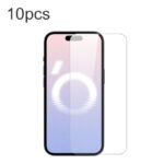 10Pcs Tempered Glass Screen Protector for iPhone 16 Transparent