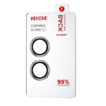 WEKOME WTPC-010 KingKong Crystal Metal Rear Lens Protector for iPhone 16/16 Plus Silver