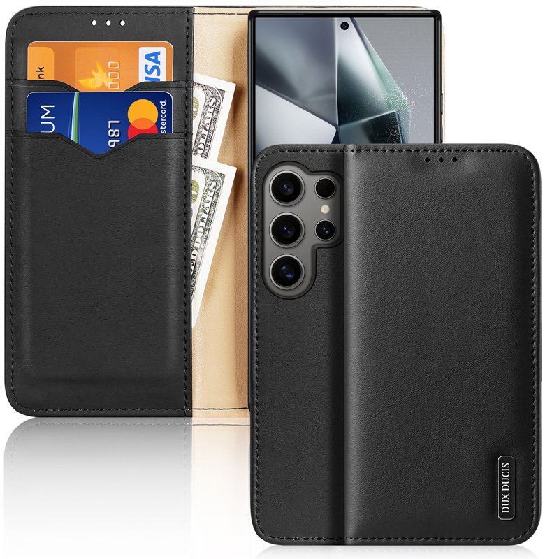 99720240514161707.jpg DUX DUCIS Hivo Series Magnetic Horizontal Flip Leather TPU + PU Case for Samsung Galaxy S24 Ultra Black - Image 1