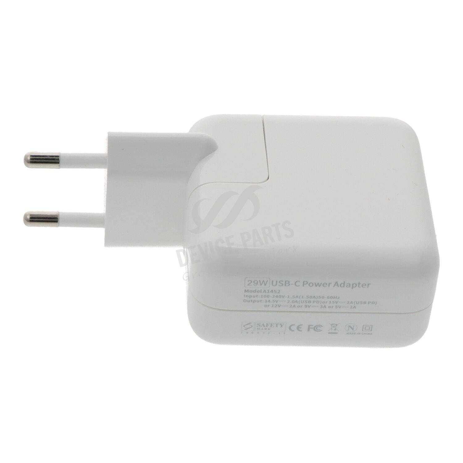 as032490_2212203718_1.jpg 30W Charger with 2M Dual Type-C Cable for MacBook HQ White without Logo EU Plug - Image 1
