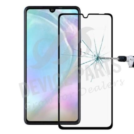 Silk Screen Full Screen Tempered Glass Screen Protector for Huawei P30 lite/P30 lite New Edition Black