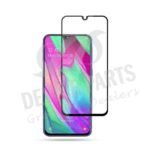 Silk Screen Full Screen Tempered Glass Screen Protector for Samsung Galaxy A40 Black