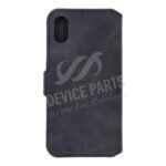 DG.MING Retro Oil Side Horizontal Flip Case for iPhone X/XS Black - Image 2