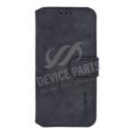 DG.MING Retro Oil Side Horizontal Flip Case for iPhone X/XS Black