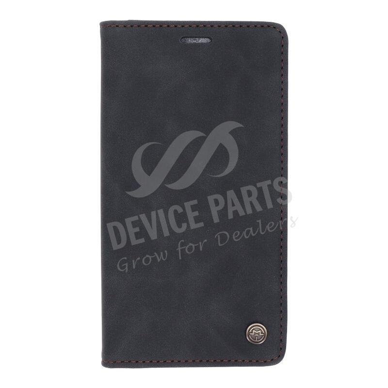 as054631a_2106077375_1.jpg CaseMe-013 PU + PC Business Style Vintage Matte Horizontal Flap Leather Case for iPhone 11 Black - Image 1