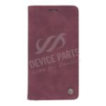 CaseMe-013 PU + PC Business Style Vintage Matte Horizontal Flap Leather Case for iPhone 11 Dark Red