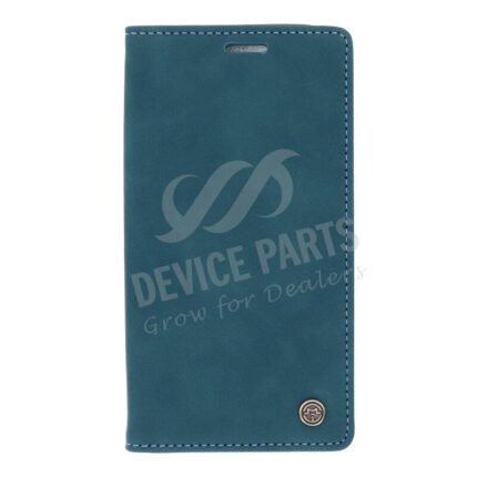 CaseMe-013 PU + PC Business Style Vintage Matte Horizontal Flap Leather Case for iPhone 11 Blue