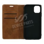 CaseMe-013 PU + PC Business Style Vintage Matte Horizontal Flap Leather Case for iPhone 11 Mocha - Image 2