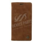 CaseMe-013 PU + PC Business Style Vintage Matte Horizontal Flap Leather Case for iPhone 11 Mocha