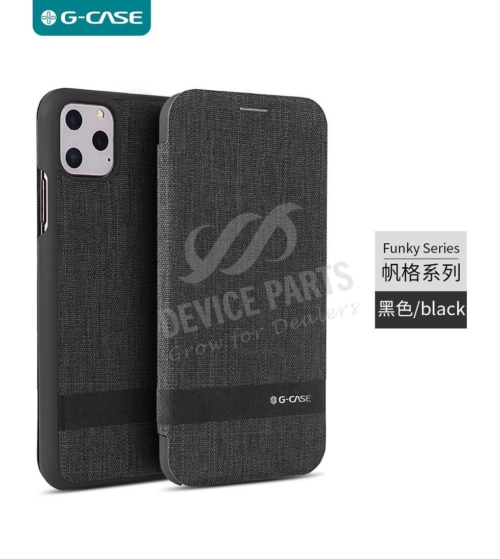 as054648a_2104016850_1.jpg G-Case Funky Series Flip Case for iPhone 11 Black - Image 1