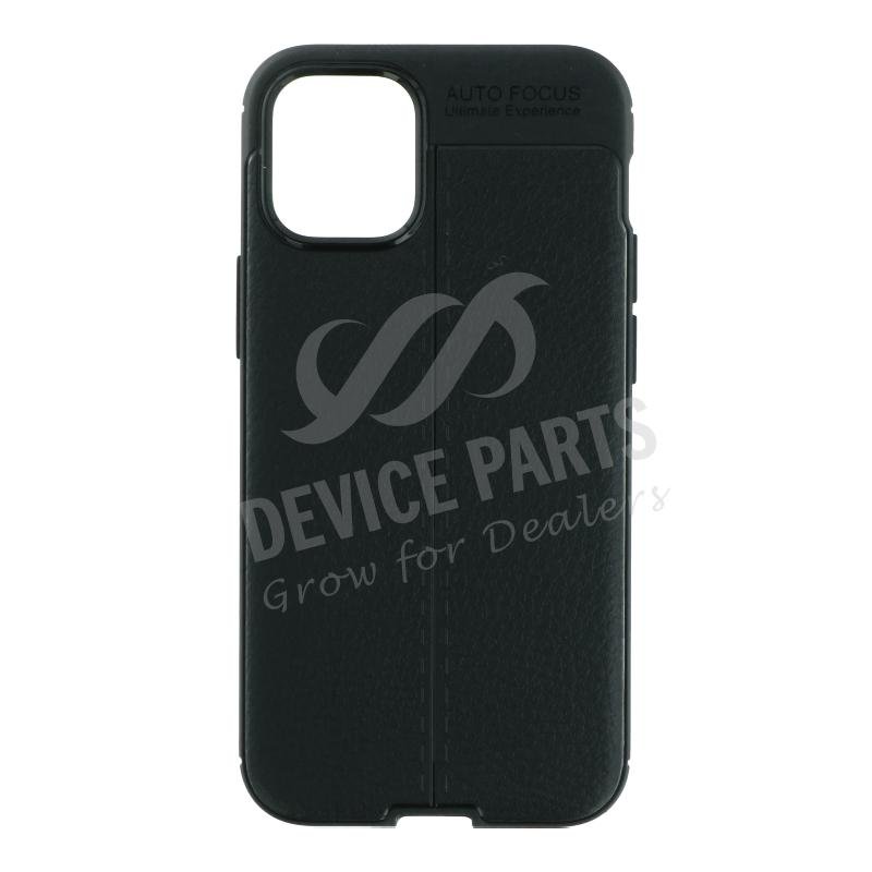 as060602a_2105139840_1.jpg Litchi Texture TPU Case for iPhone 12 5.4 Black - Image 1