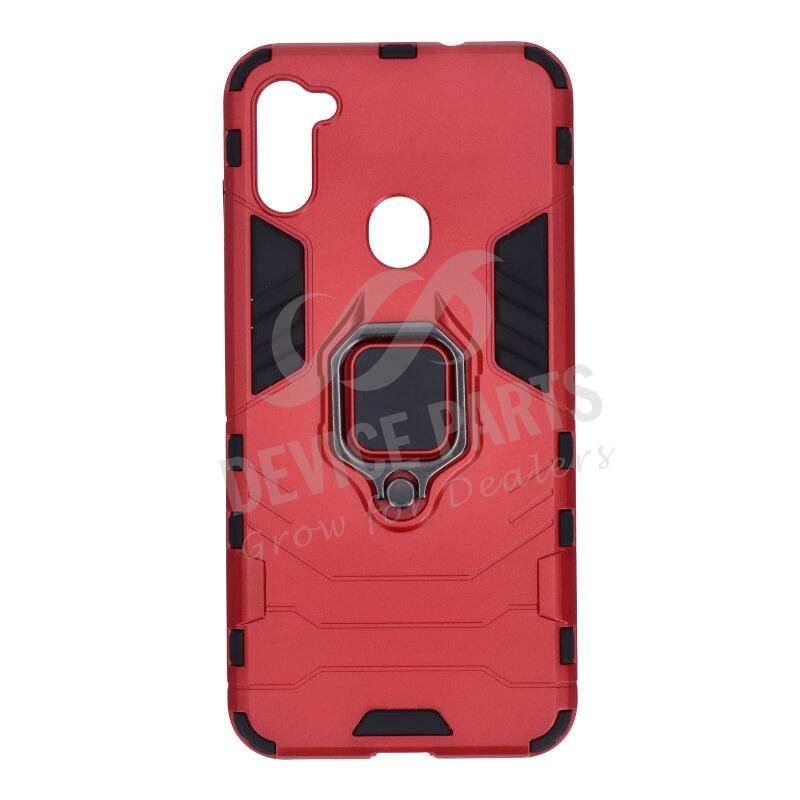 as061761b_2106055992_1.jpg Panther Series Shockproof Case for Samsung Galaxy A11/M11 Red - Image 1