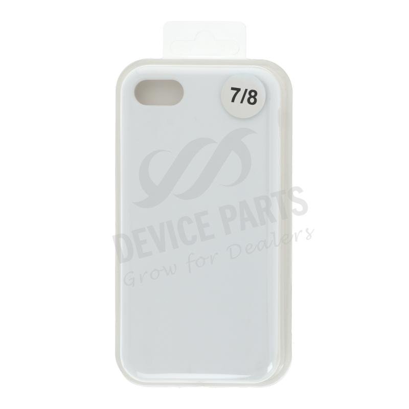 as062403b_2104273908_1.jpg Full Coverage Liquid Silicone Case for iPhone 7/8/SE 2020 White Without Logo - Image 1