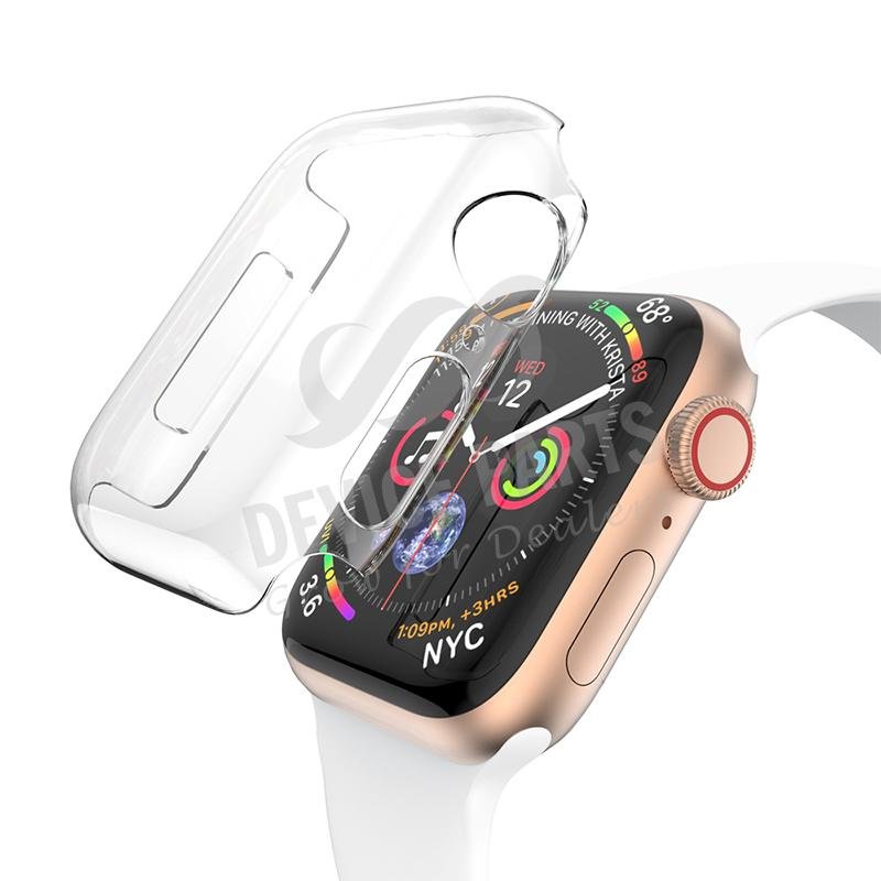 as063741e_2104014664_1.jpg Case with Screen Protector for Apple Watch Series 4 44mm/Series 5 44mm/Series 6 44mm/SE 44mm Transparent - Image 1