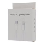 1M 20W Type-C to Lightning Charging Cable for iPhone 12/12 Mini/12 Pro/12 Pro Max HQ White without Logo - Image 2