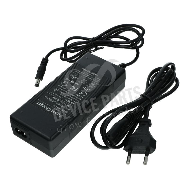 as064843a_2104282796_1.jpg 5.5*2.5mm 42V 2A Charging Adapter with AC Power Cable for Scooter HQ Black EU Adapter - Image 1