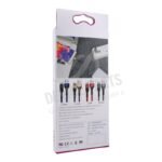 1M 5A PD40W Nylon Weave Type-C Fast Charging Data Cable Gold - Image 2