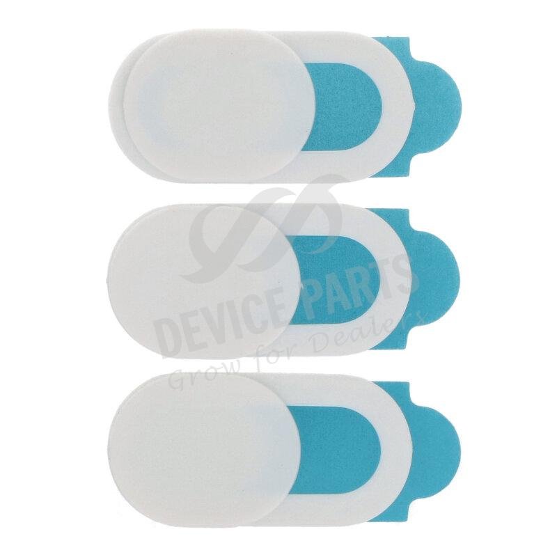 as070701_2104309613_1.jpg 3Pcs ABS Plastic Webcam Cover for Desktops/Laptops/Mobile Phones/Pad White - Image 1