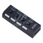 4 Ports Fast Speed USB 3.0 HUB with On/Off Switch EU Adapter - Image 2